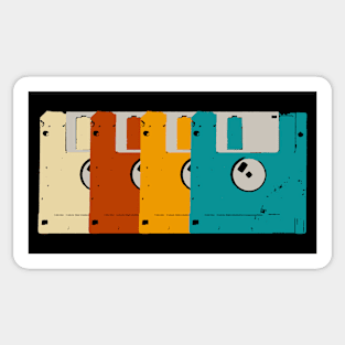 Retro Floppy Disk Icon Sticker